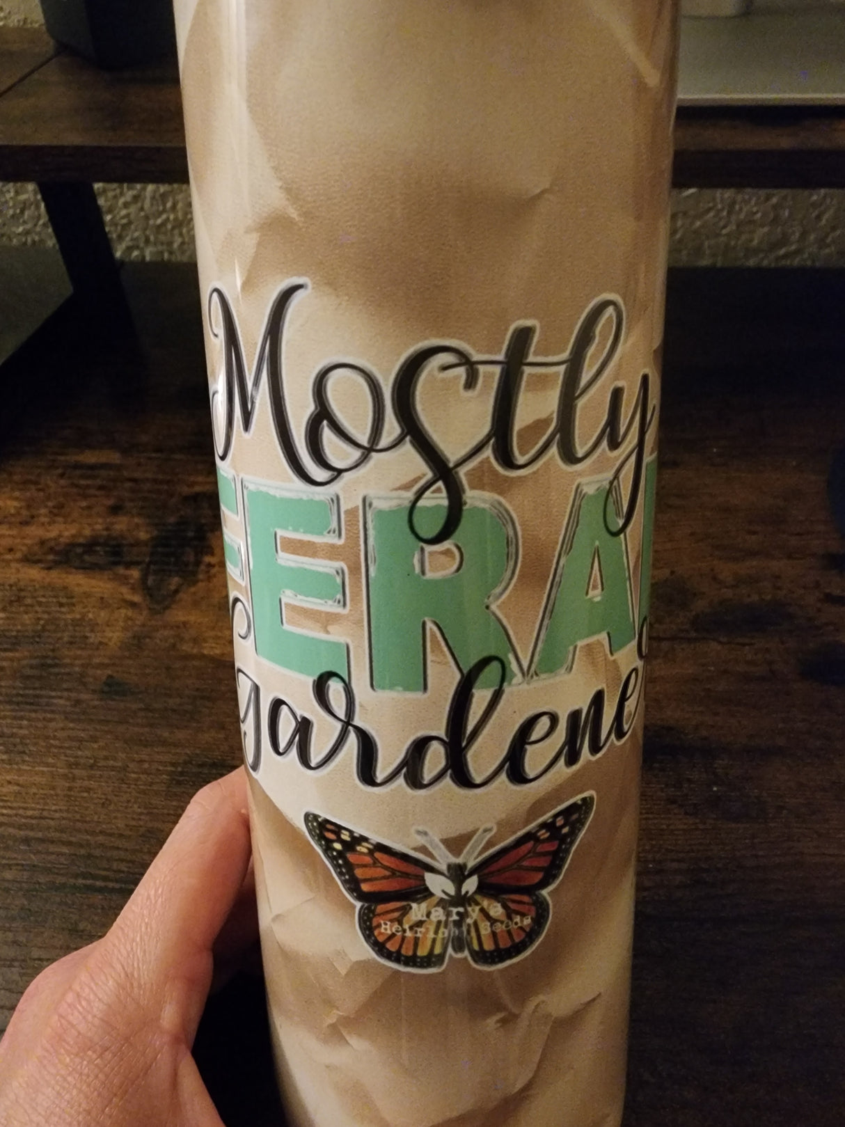 Mary's Heirloom Seeds "Mostly Feral Gardener" 30 ounce Tumblers