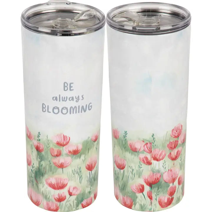Be Always Blooming Coffee Tumbler