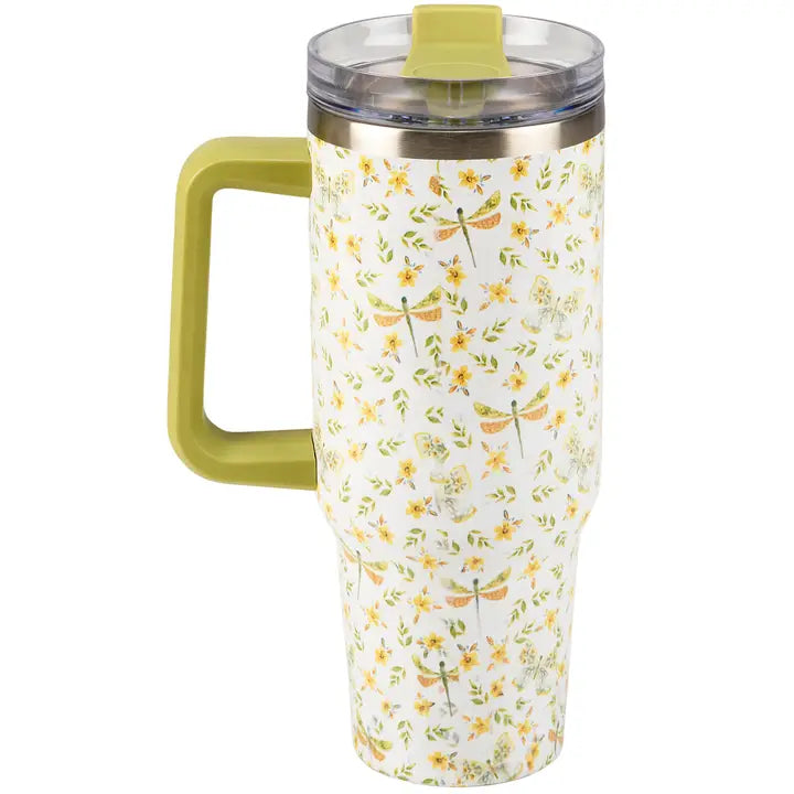 Butterfly & Dragonfly Travel Mug