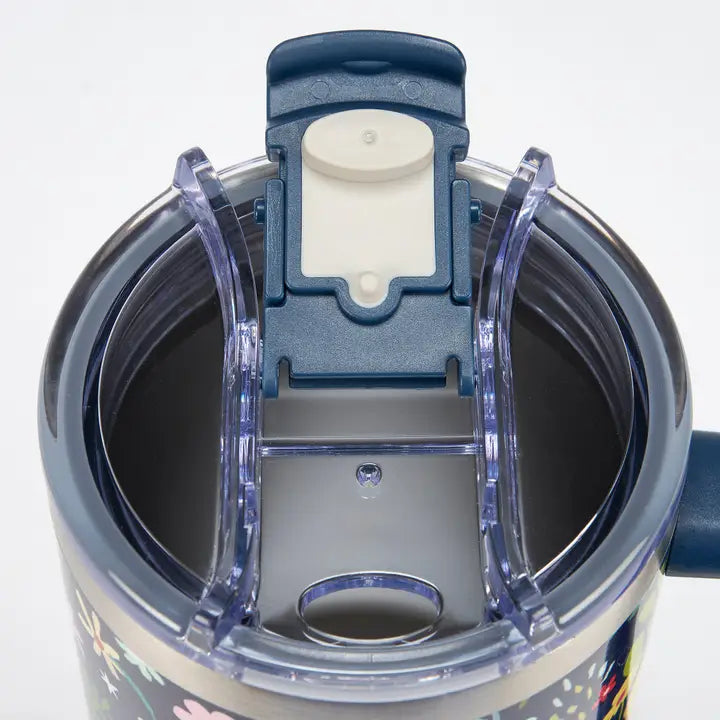 Dark Florals Travel Mug