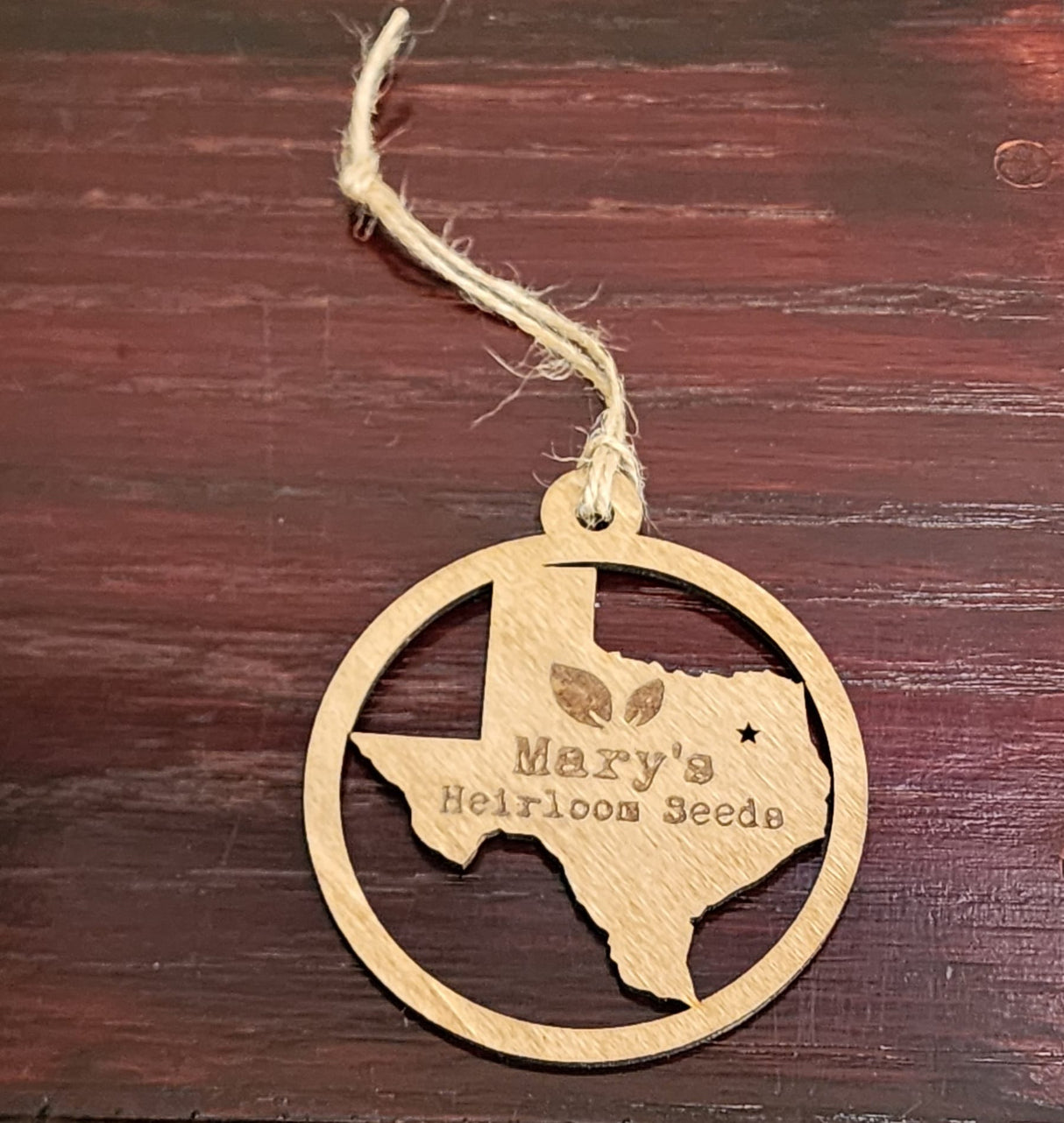 Mary's Heirloom Seeds Wooden Ornament