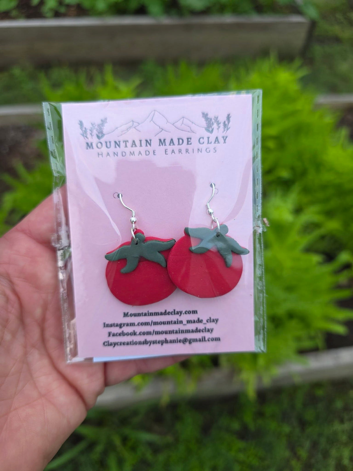 Garden Fresh Tomato Earrings