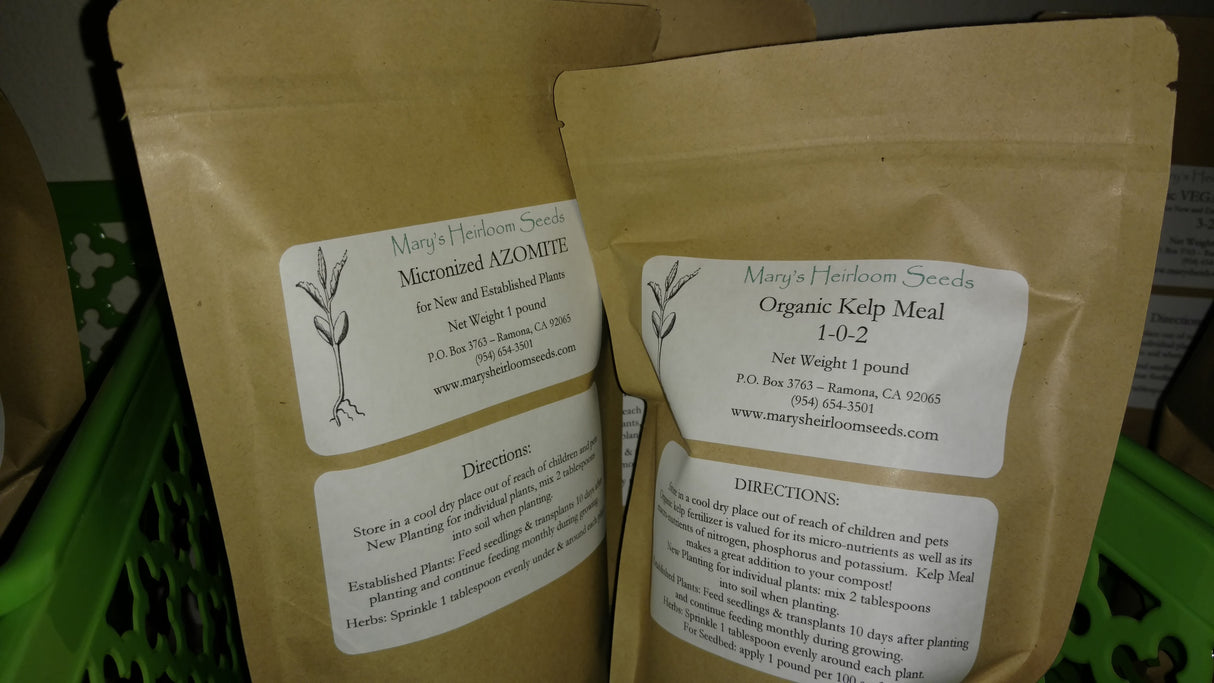 COMBO: Micronized Azomite & Kelp Meal