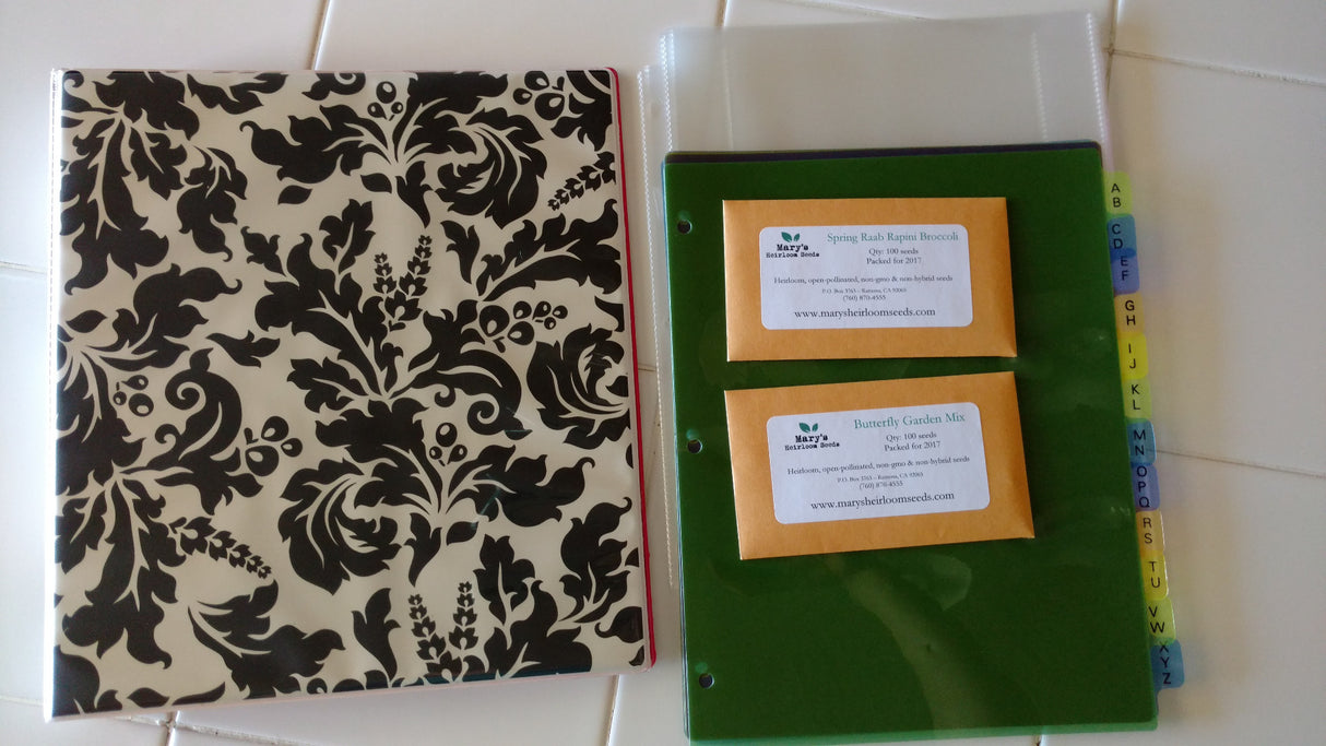 Seed Library Binder