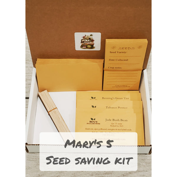 Seed Saving Kit Mary's 5 Mary's Heirloom Seeds
