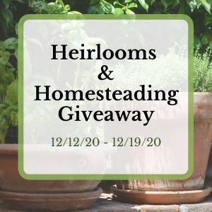Heirloom Seeds and Homesteading Giveaway