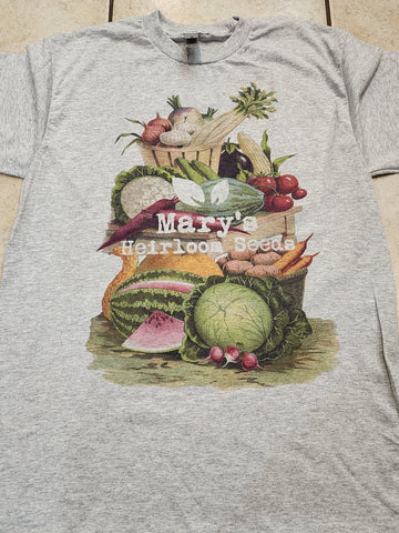 Mary's Heirloom Seeds Veggie Basket Shirt