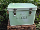Green Thumb Tin Seed Storage Box
