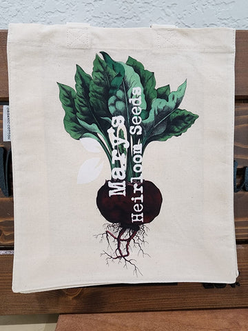 Mary's Heirloom Seeds "Beet" Organic Cotton Tote