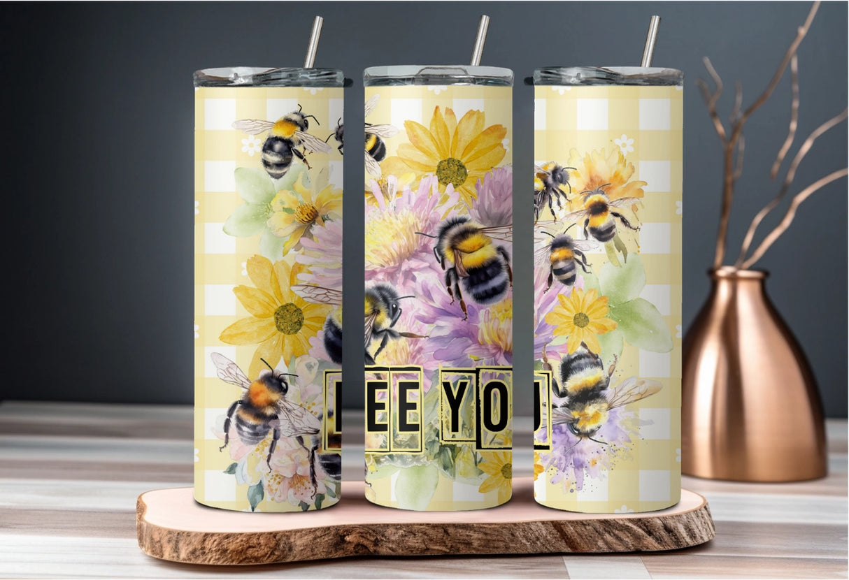 "BEE YOU" 20oz Stainless Steel Tumbler