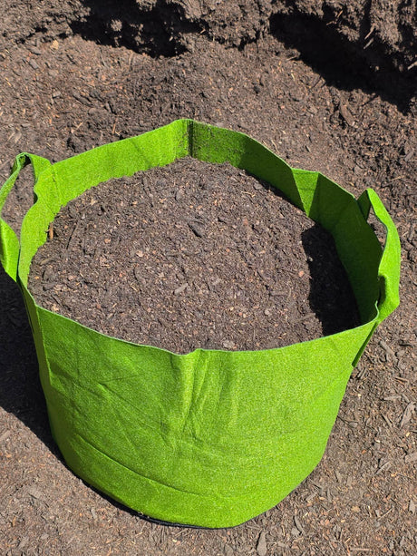 10-Gallon GREEN Aeration Fabric Grow Bag w/Handles- 13H x 15D
