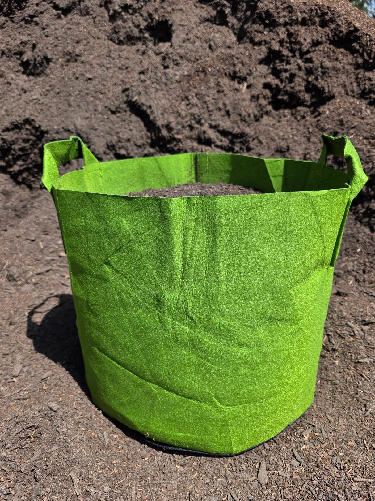 10-Gallon GREEN Aeration Fabric Grow Bag w/Handles- 13H x 15D