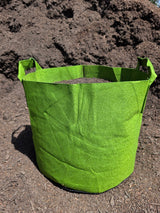 10-Gallon GREEN Aeration Fabric Grow Bag w/Handles- 13H x 15D