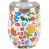 Happy Flowers Coffee/Wine Tumbler