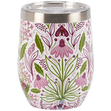 Purple Floral Coffee/Wine Tumbler
