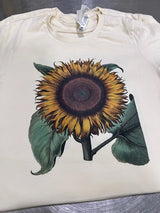 Vintage Sunflower T-Shirt - Cream