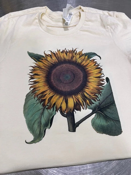 Vintage Sunflower T-Shirt - Cream