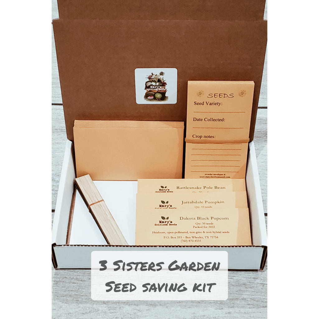 Seed Saving Kit - 3 Sisters Garden