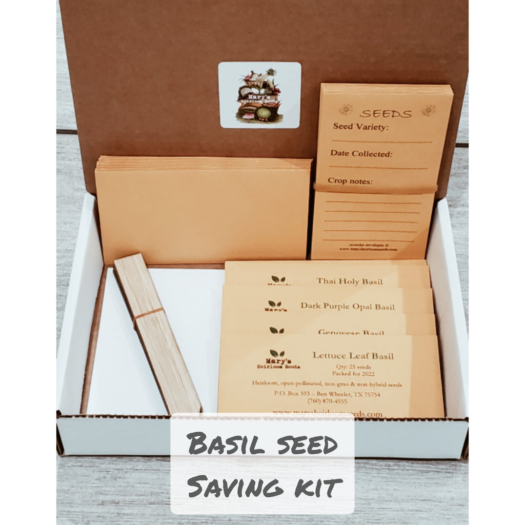 Seed Saving Kit - Basil Collection