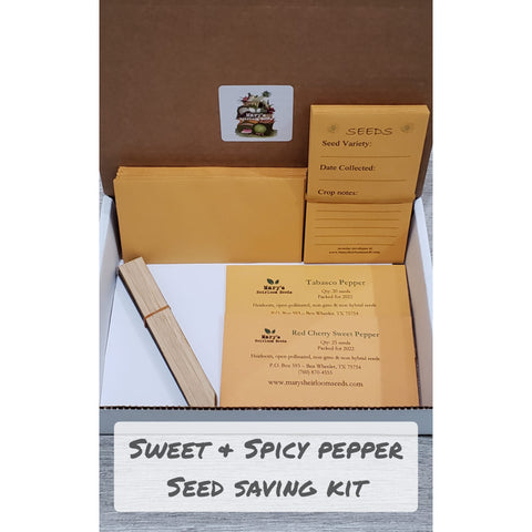 Seed Saving Kit - Sweet & Spicy Peppers